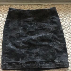 Free People Camo Skirt